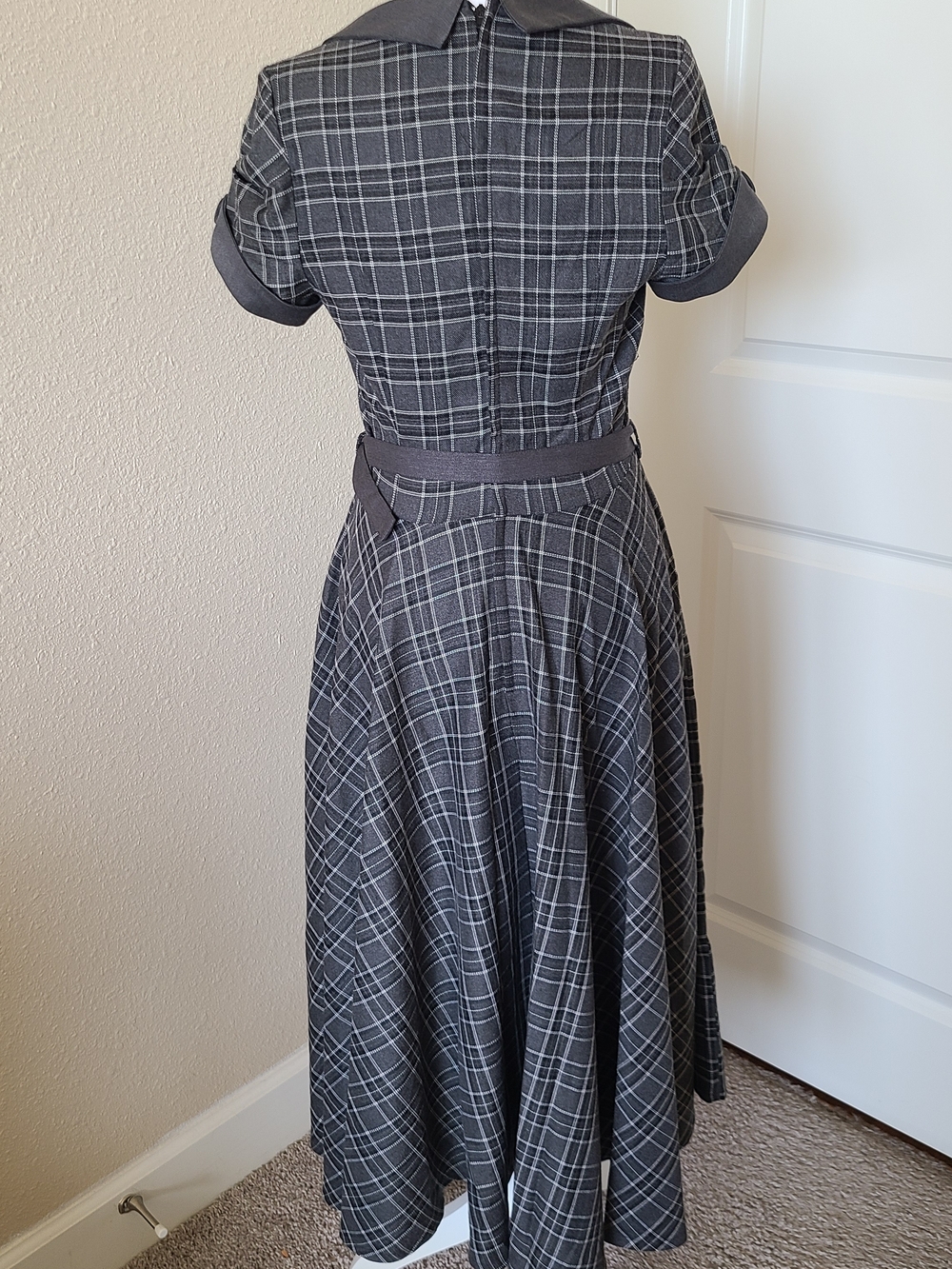 NWOT Voodoo Vixen Ella Tartan Flare Dress - Picture 9 of 12